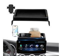 FETUSI Car Phone Holder Compatible with Mercedes-Benz C-Class 2019-2021 /GLC-Class 2020-2022 Accessories 7-Inch Screen Fixed Clip, Cell Phone Mount with Dash Organizer Tray Hands-Free 360° Rotation