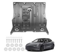 FETUSI Front Skid Plate Compatible with Tesla Model 3 2017-2025 & Model Y 2020-2025, Under Engine Guard Splash Shield Cover Chassis with Install Accessories