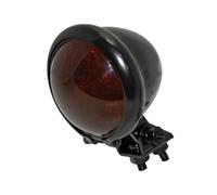 Feu arrière LED intelligent HIGHSIDER BATES STYLE, boîtier noir, verre rouge