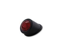 Feu arrière LED intelligent HIGHSIDER OLD SCHOOL TYP1, chrome, verre rouge, hom