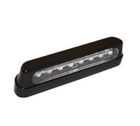 Feu de plaque d'immatriculation LED intelligent HIGHSIDER, ABS noir, long