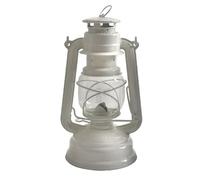 Feuerhand 276 Outdoor Hurricane Oil Lantern - German-Made Since 1893, Paraffin Lamp with Galvanized Steel, 300ml Tank, 20 Hour Burn Time, Safe for Hanging or Table Use, Kerosene Camping Light, White