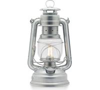 Feuerhand LED Camping Lantern 276 - Battery/Rechargeable Camping Light for Tents, 2700K Warm White Dimmable Outdoor Lantern, Zinc-Plated, 18-Day Runtime, Indoor/Outdoor Use