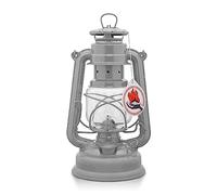Feuerhand Baby Special 276 Storm Lantern - Made in Germany Since 1893 - Petroleum Lamp Made of Powder-Coated Steel and Shatterproof Glass - Nordic Grey