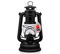 Feuerhand 276 Outdoor Hurricane Oil Lantern - German-Made Since 1893, Paraffin Lamp with Galvanized Steel, Rust-Resistant Kerosene, 300ml Tank, 20 Hour Burn, Safe Hanging or Table Use, Matte Black