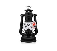 Feuerhand 276 Outdoor Hurricane Oil Lantern - German-Made Since 1893, Paraffin Lamp with Galvanized Steel, Rust-Resistant Kerosene, 300ml Tank, 20 Hour Burn, Safe Hanging or Table Use, Matte Black