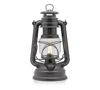 Feuerhand LED Camping Lantern 276 - Battery/Rechargeable Camping Light for Tents, 2700K Warm White Dimmable Outdoor Lantern, Sparkling Iron, 18-Day Runtime, Indoor/Outdoor Use