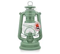 Feuerhand 276 Outdoor Hurricane Oil Lantern - German-Made Since 1893, Paraffin Lamp with Galvanized Steel, 300ml Tank, 20 Hour Burn Time, Safe for Hanging or Table Use, Kerosene Camping Light, Green