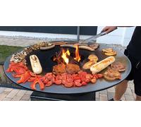 Feuerplatte Grill Plate 60cm 5mm Steel Complete Set With Auflageeisen