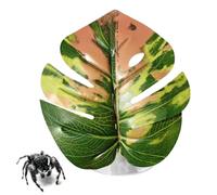 Feuille Araignée Sauteuse, Fournitures Réalistes Pour Animaux De Compagnie Avec Ventouse, Accessories Araignée | Pour Plantes Terrarium Serpent Animaux Zoo Et Oiseau