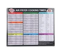 Feuille de triche magnétique pour friteuse Tableau des temps cuisson