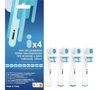 FEUP Dual Clean Replacement Brush Heads Compatible with Oral B Vitality Series Electric Toothbrush.4 Count