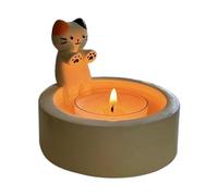 feveo Kitten Candle Holder | Cat Candle Holders | Cute Warming Paws Kitten Tea Light Holders Home Decor | Table Centerpiece Gifts