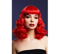 Fever Bettie Wig with Short Fringe, Red