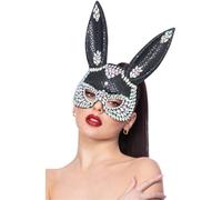 Fever Black Jewel Sequin Rabbit Mask