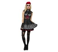 Fever Day of the Dead Costume, Black