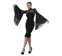 Fever Deluxe Gothic Sleeve Shawl Deluxe Lace Halloween Fancy Dress Accessory