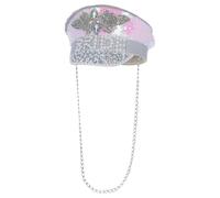 Fever Deluxe Sequin & Pearl Bride Captains Hat