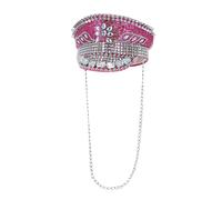 Fever Deluxe Sequin Studded Captains Hat Festival Carnival Fancy Dress