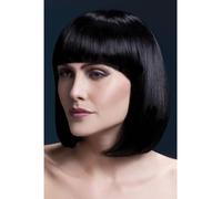 Fever Women’s Sleek Black Bob with Bangs, 13inch, One Size, Elise,5020570425626