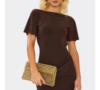 Fever Envelope Style Rectangle Shaped Shoulder Bag In Gold Bead, Women's Size UK One Size