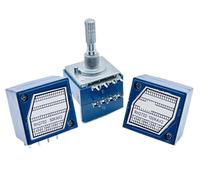 Fever Joint Venture Dual Volume Potentiometer RH2702-100KA 50KA With Stepper Index 3Pcs(100K Ohm)