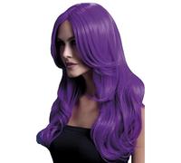 Fever Khloe Wig One Size Neon Purple Long Wave 66cm Heat Resistant Up To 120C