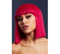 Womens Gothic Black Blunt Lola Deluxe Fancy Dress Cosplay Bob Wig