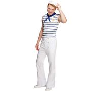Smiffy's Adult Men's Fever Male French Sailor Costume, Top, Trousers And Neck -