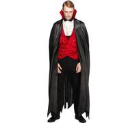 Fever Men's Vampire Costume in Black | Size: Medium fever Black M