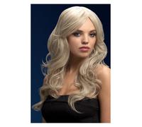 Fever Nicole Wig, Silver Blonde, Soft Wave with Side Parting, 26inch/66cm
