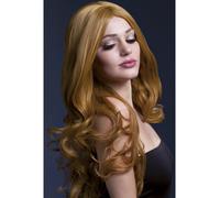 Smiffys Long Sexy Wig Heat Resistant Faux Skin Parting Professional Wig Stylable