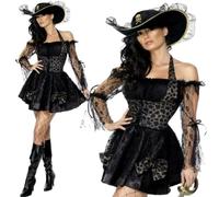 Fever Sexy Swashbuckler Pirate Adult Costume Women's UK Size 8-10 (S)