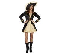 Fever Swashbuckler Black/gold Adult Costume Medium