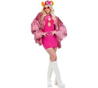Fever Tinsel Festival Jacket Carnival Festival Ladies Fancy Dress Rave Party Dis