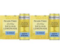 Fever-Tree Premium Sicilian Lemonade, 4x250ml (Pack of 2)