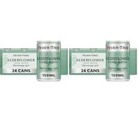 Fever-Tree Refreshingly Light Elderflower Tonic Water 24x150ml (Pack of 2)