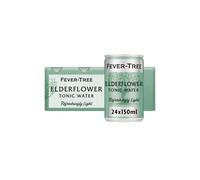 Fever-Tree Refreshingly Light Elderflower Tonic Water 8 x 150ml (Pack of 3, Total 24 Cans)