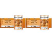 Fever-Tree Refreshingly Light Ginger Ale 24x150ml (Pack of 2)