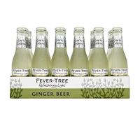 Fever-Tree Refreshingly Light Ginger Beer, 24 Bottles × 200 ml
