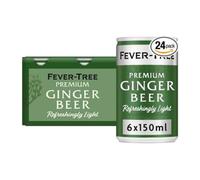 Fever-Tree Refreshingly Light Ginger Beer 6x150ml (Pack of 4, Total 24 Cans)