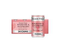 Fever-Tree Refreshingly Light Rhubarb & Raspberry Tonic Water 8 x 150ml (Pack of 3, Total 24 cans)