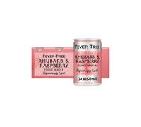Fever-Tree Refreshingly Light Rhubarb & Raspberry Tonic Water 8 x 150ml (Pack of 3, Total 24 cans)