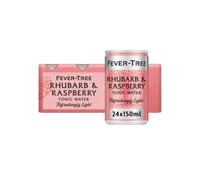 Fever-Tree Refreshingly Light Rhubarb & Raspberry Tonic Water 8 x 150ml (Pack of 3, Total 24 cans)