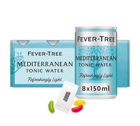 Fever Tree Refreshingly Premium Tonic Water 8x150ml Assorted Flavours Cans Mini Cans Boxed Treatz