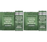Fever-Tree Sparkling Ginger Beer 4x250ml (Pack of 2)