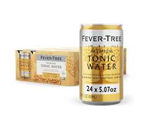 Fever Tree Tonic Water - Premium Quality Mixer - Refreshing Beverage for Cocktails & Mocktails. Naturally Sourced Ingredients, No Artificial Sweeteners or Colors - 150 ML Cans - Pack of 24