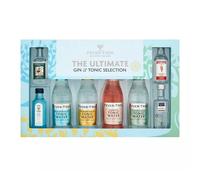 The Ultimate Gin & Tonic Gift Pack contains 4 x Fever Tree Tonic Mixers and 4 x 5cl Gins that include Sipsmith, Bombay Sapphire, Beefeater and Martin Miller. By Blue Tree Gifts.