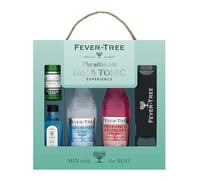 Fever-Tree Ultimate Gin & Tonic Experience, with 2 x 5cl gins, 2 x 200ml tonics and a branded bar blade.