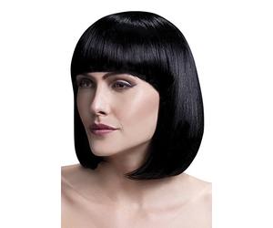 Fever Women’s Sl lack Bob with Bangs, 13inch, One Size, Elise,5020570425626
